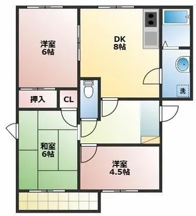 ユトリロ一色町 B【2階】の間取り