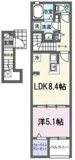 ヒカルサ豊橋東田町 Ⅰ【2階】の間取り
