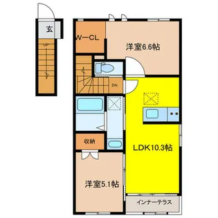 エスペランサ【2階】の間取り