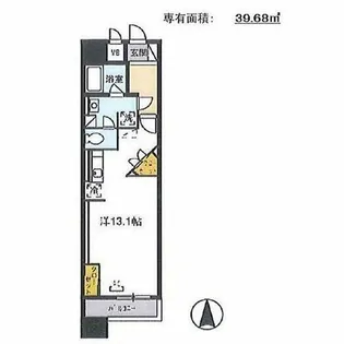 ロイジェント栄【7階】の間取り
