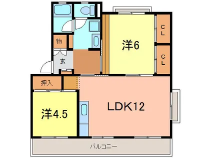 第2丸博ビル【406号室】の間取り