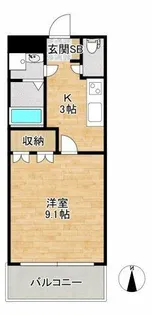 大阪府箕面市彩都粟生南1丁目【マンション】の間取り