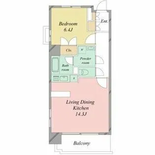 レジディア久屋大通Ⅱ【4階】の間取り