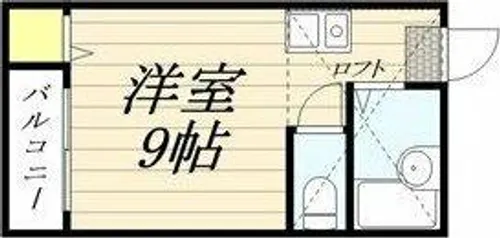 サンリバー天神南【2階】の間取り