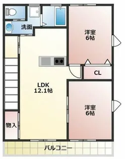 フレーズA棟【201号室】の間取り