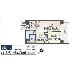 タカマツレジデンス鶴舞公園【7階】の間取り