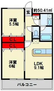 フィオレンティーナ【10階】の間取り