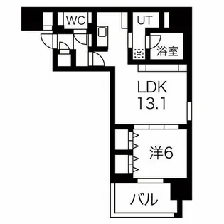 ルシェット白川公園【11階】の間取り