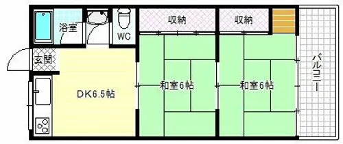 光マンション【2階】の間取り