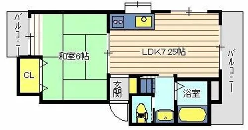中川ハイツ【301号室】の間取り