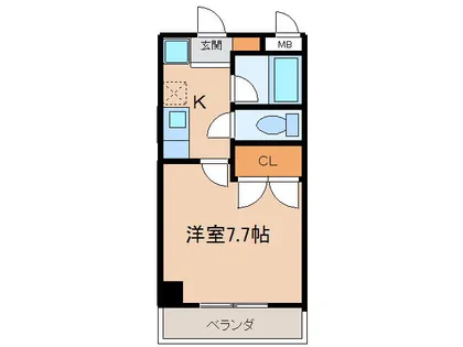 第2さくらマンション中央【4階】の間取り