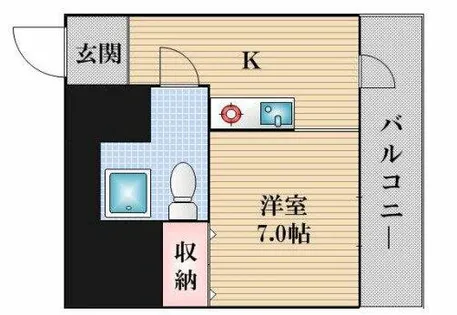 アメニティ敷津【3階】の間取り