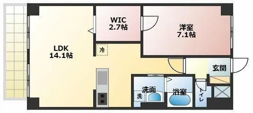 第一丸中マンション【3D号室】の間取り