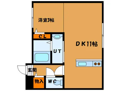 ペラッツィ時任【402号室】の間取り