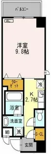 D’コート東梅田【6階】の間取り
