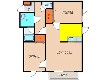ルーシェル【105号室】の間取り