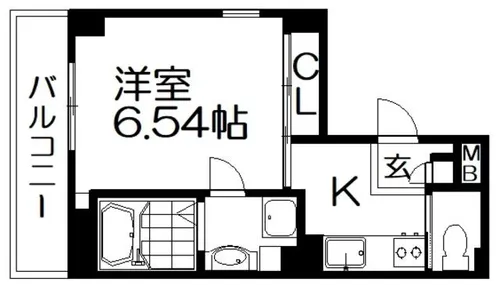 プラリア楠葉並木【4階】の間取り