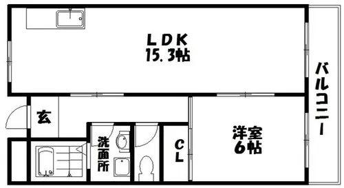 ノースヒルズ【3階】の間取り