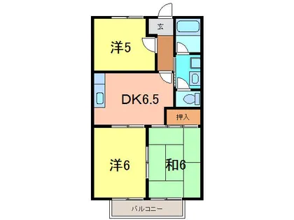 ハイステップ花田C【2階】の間取り