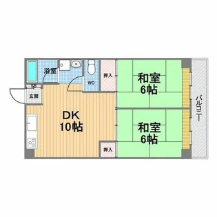 加島第2マンション【2階】の間取り