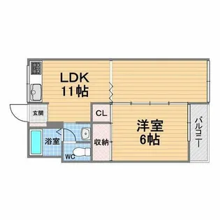 恒風園マンション【2階】の間取り