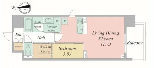 セレニテフラン谷町四丁目【8階】の間取り