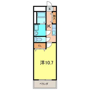 プランドール【4階】の間取り