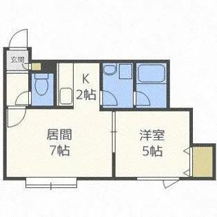 ボヌール【203号室】の間取り