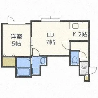 ノースフィールド【105号室】の間取り
