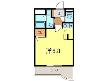 エスト南安城【1階】の間取り