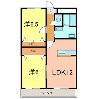 グランドール南陽【3階】の間取り