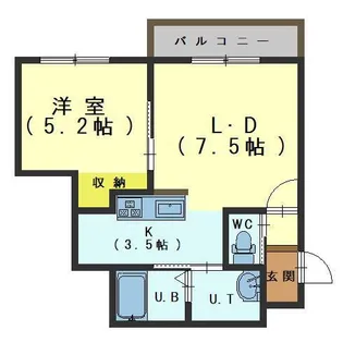 ANNE JUDE【302号室】の間取り
