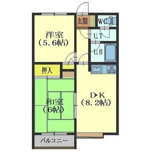 ライオンズマンション松陰町第2【303号室】の間取り