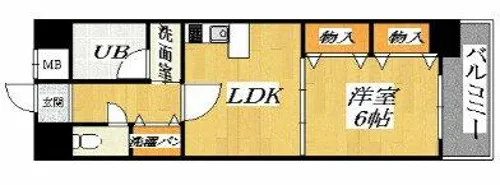 佐々木ビル【601号室】の間取り