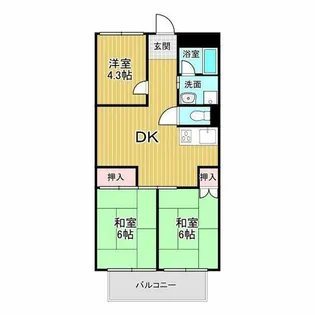 アビニヨンビル【605号室】の間取り