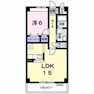 ヴェルセア【102号室】の間取り