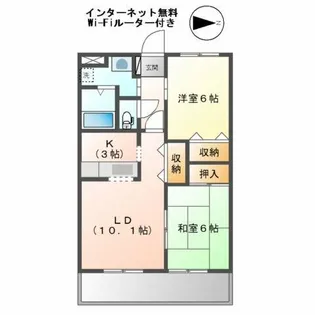 エスペランス 光【1階】の間取り