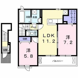 ベルアンジュ【2階】の間取り