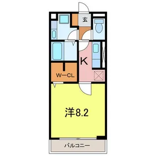Porta Fortuna【3階】の間取り