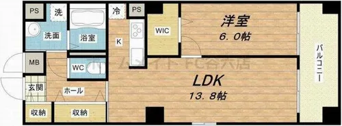 ウェスト宮ノ下【3階】の間取り