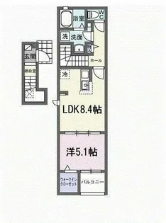 ヒカルサ豊橋東田町Ⅰ【2階】の間取り