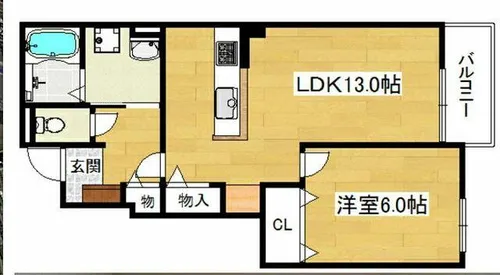 ソレイユ【1階】の間取り
