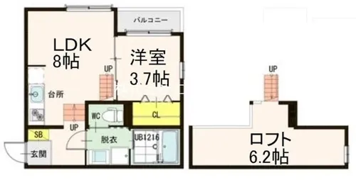 KUMAZAWA【2階】の間取り