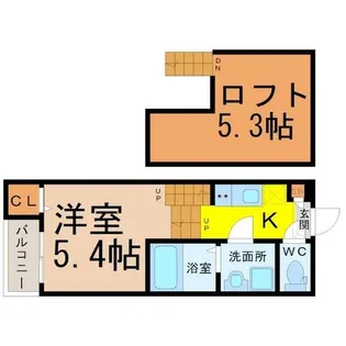 インディゴライト【2階】の間取り