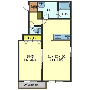 プルミエール深堀【304号室】の間取り