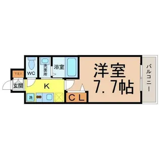 リバーコート砂田橋Ⅰ【6階】の間取り