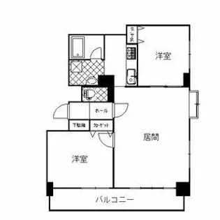 フジエール菊水【6階】の間取り
