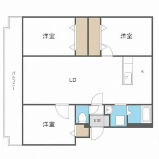 パークハイツG【107号室】の間取り