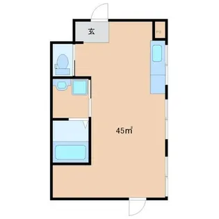 ミラージュ食満【1階】の間取り