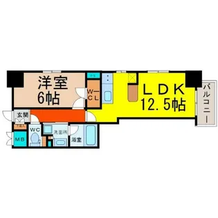 エステムプラザ名古屋D.C.2027【3階】の間取り
